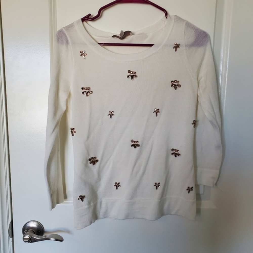 Jeweled sweater Loft